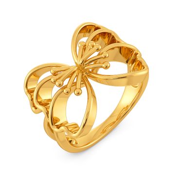 Twinkle O Tulip Gold Rings