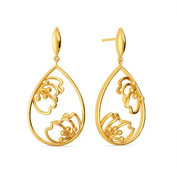 Tulip Together Gold Earrings