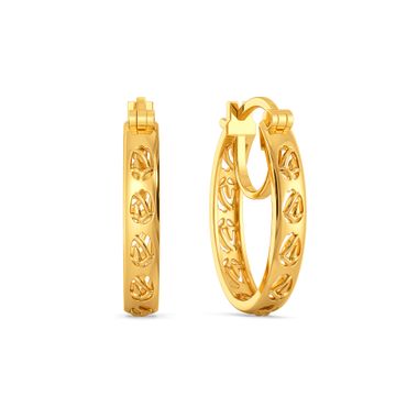 Book of Flowers Gold Earrings