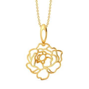 Book of Flowers Gold Pendants