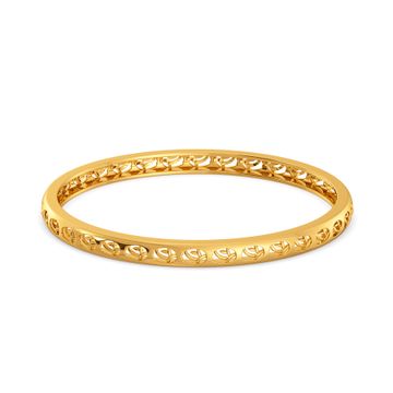 Book of Flowers Gold Bangles