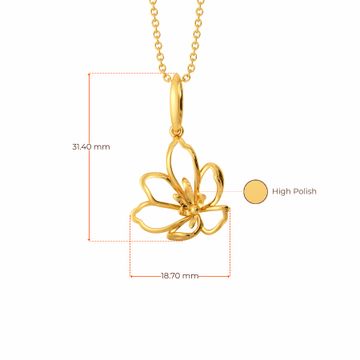 Ode to Orchid Gold Pendants