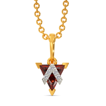 Iconic Garnet Diamond Pendants