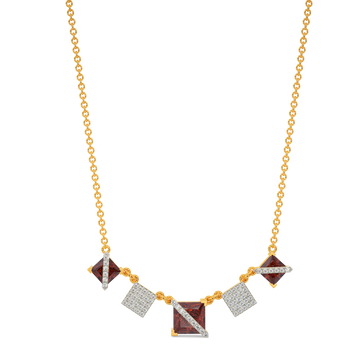 Flamboyant Mood Diamond Necklaces