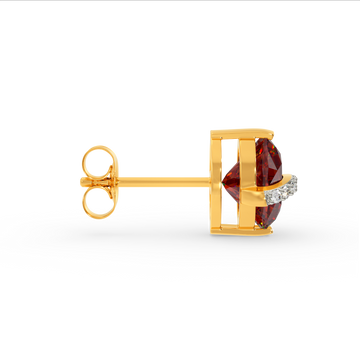 Red Power Diamond Earrings