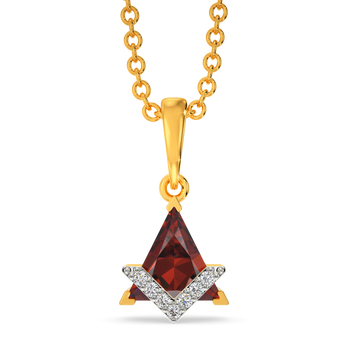 Red Drama Diamond Pendants