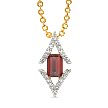 Red Glam Diamond Pendants