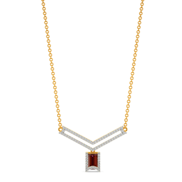In A Red Mood Diamond Necklaces