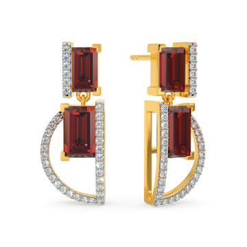 Red Desire Diamond Earrings