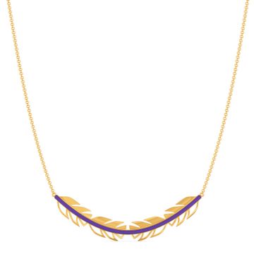 Violet Vibes Gold Necklaces