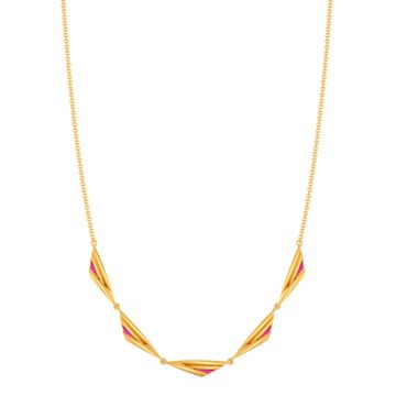Jovial Fuchsia Gold Necklaces