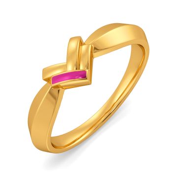 Pink Odyssey Gold Rings