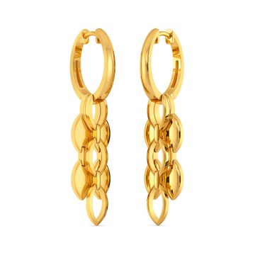 Link in Sync Gold Earrings