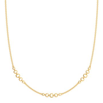Woven in Net Gold Necklaces