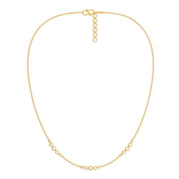 Woven in Net Gold Necklaces