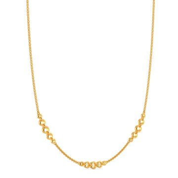 Woven in Net Gold Necklaces