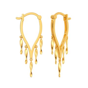 Swish Soiree Gold Earrings