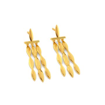 Fringe on Fleek Gold Earrings