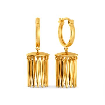 Cinch The Fringe Gold Earrings