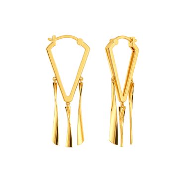Synced to Fringe Gold Earrings