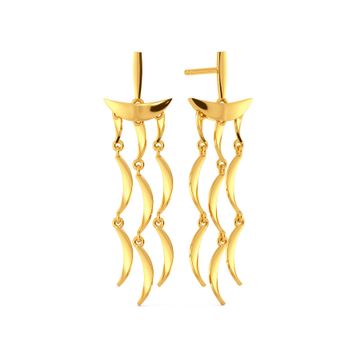 Fringe Freedom Gold Earrings
