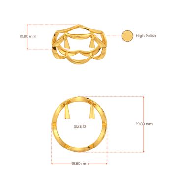 Fringe Freedom Gold Rings