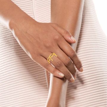 Fringe Freedom Gold Rings