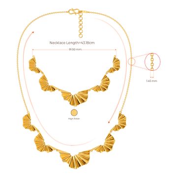 Frill Fantasy Gold Necklaces