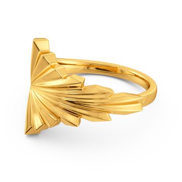 Crinkle City Gold Rings
