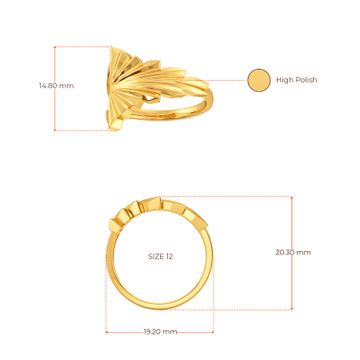 Crinkle City Gold Rings