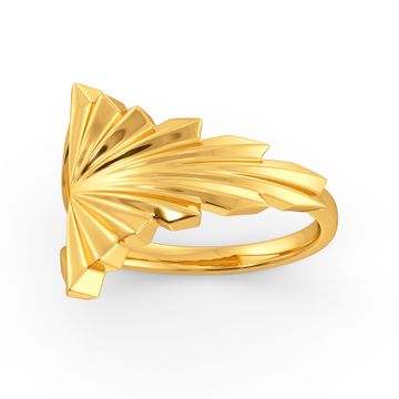 Crinkle City Gold Rings
