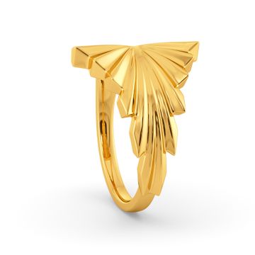 Crinkle City Gold Rings