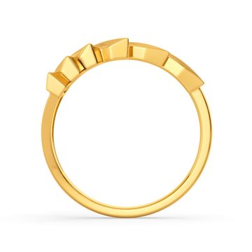 Crinkle City Gold Rings