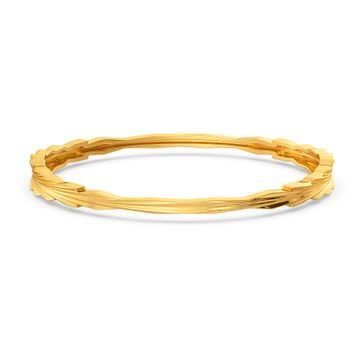 Crinkle City Gold Bangles