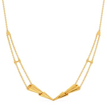 Too Fond to Frill Gold Necklaces