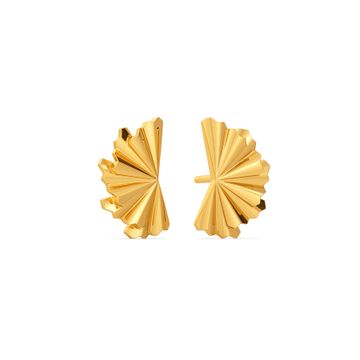 Frill to Party Gold Earrings