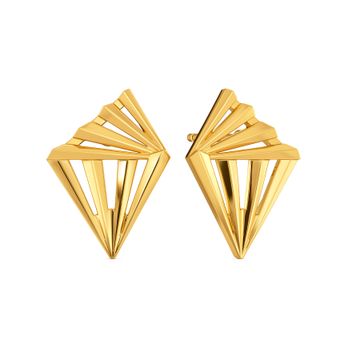 Layer O Frill Gold Earrings