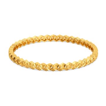 Flounce Fete Gold Bangles