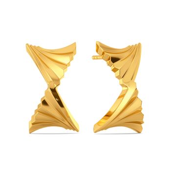 Frilly Affair Gold Earrings