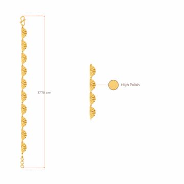 Swirl O Drama Gold Bracelets