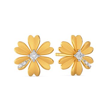 Peek-a-Bloom Diamond Earrings