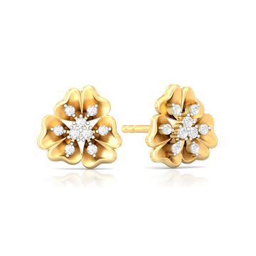Belle-Flower Diamond Earrings