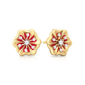 Desert Rose Diamond Earrings