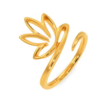 Lotus Of Joy Gold Rings