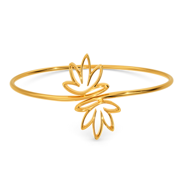 Lotus Of Joy Gold Bangles