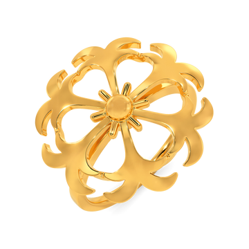 Magnolia Magic Gold Rings