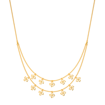 Vibin To Hibis Gold Necklaces
