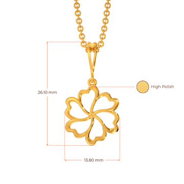 Vibin To Hibis Gold Pendants