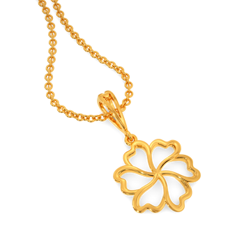 Vibin To Hibis Gold Pendants