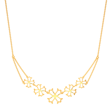 Snow Drop Gold Necklaces